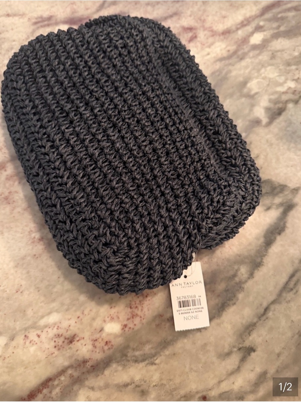 Ann Taylor Navy Crocheted Frame Clutch -Super Cute for SUMMER!!!